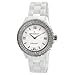 Peugeot Women's PS4830WT Swiss Ceramic Swarovski Crystal White Dial Watch