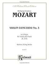 Violin Concerto No. 3 in G Major, K. 216 (Kalmus Edition)