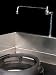 Swing Faucet, W/Pedestal, For Low Profile Ranges, 8'' High - Sells As: 1 Each