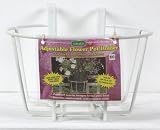 Adjustable Pot Holder for Deck 10 in. White