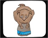 Mouse Pad with mammal, dog, scale, overweight, weigh, pet, animal, canine