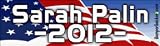 Sarah Palin 2012 (Design #2) - Political Bumper Stickers (Medium 10x2.8 in.)