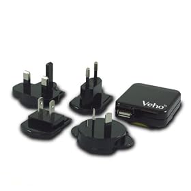 Veho VAA-005 Muvi Multi Regional Mains USB Charger