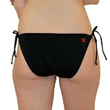 Hurley Iconic Tie Side Girls Swimsuit Bottoms Black