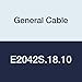 General Cable E2042S.18.10 Multi-Conductor Shielded Cable, Riser NEC Type CMR and/or CL3R, 2C/16 19/.0117BC OAS CMR/CL3R, 500
