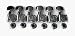 Fender® Schaller® American Series Guitar Tuning Machines - Chrome