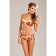 Betsey Johnson Orange Slice Underwire Bra Top