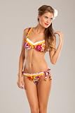Betsey Johnson Orange Slice Underwire Bra Top