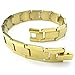 KONOV Mens Stainless Steel Bracelet, Classic Link Wrist, Gold