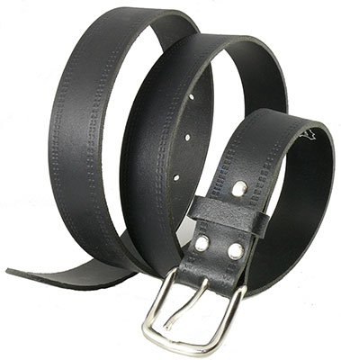 Produkt-Bild: Lederg&uuml;rtel in 30mm Breite bis 170 cm schwarz