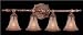 Metropolitan by Minka N2184-473 Mariner Metropolitan Four Light Bathroom Vanity Light in Amaretto Pa