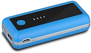 5200mAh Auto Detect Portable Charger External Battery Power Bank with LED light For iPhone 6 Plus 5S iPad Mini Samsung Galaxy S6 edge S5 S4 S3 Note 4 3 HTC Sony Most 5V Smart phones and Tablet (Blue)