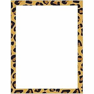 Amazon.com: Modern Leopard Animal Print Stationery Letter Paper: Health ...