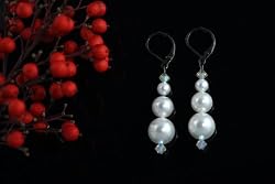 Swarovski Pearl Earring - White (Grace)