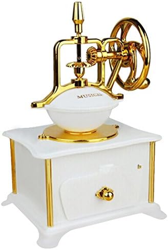 HappyCherry Classical Machine Music Box of Model Mechanical - White