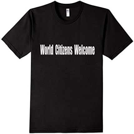 Men's World Citizens T Shirt Medium Black