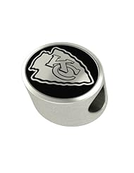 Kansas City Chiefs NFL Jewelry and Bead Fits Most European Style Bracelets. High Quality Bead in Stock for Immediate Shipping