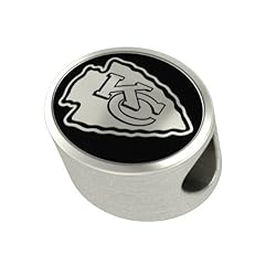 Kansas City Chiefs NFL Jewelry and Bead Fits Most European Style Bracelets. High Quality Bead in Stock for Immediate Shipping