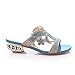 Charm Foot Rhinestone Womens Low Heel Slippers Sandal