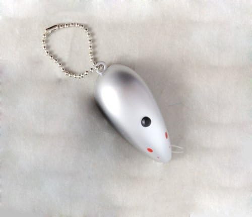 Andget® Mice Shape Laser Toy Cat Toy Silver