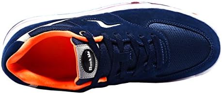 Rock Me Men's Sports I Mesh Air Max Cushion Running Shoe Orange Size 7.5