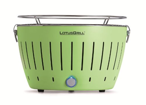 LotusGrill Barbecue de table sans fumée au charbon de bois avec système Turboboost Vert lime