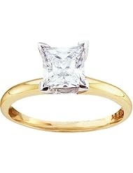 0.90CTW-(SUP++) PRINCESS DIAMOND SOL