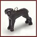 MiniPets Sterling Silver Enameled Weimaraner Dog Charm