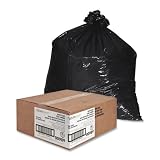 NAT00989 - Recycled Trash Liner, 31-33 Gallon, 1.35ML, 100/BX, Black