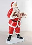 ＦＲＰクリスマスオブジェ　クリスマスを祝うサンタ