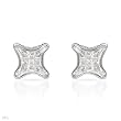 Earrings With 15.60ctw Cubic zirconia Made of 925 Sterling silver. Total item weight 7.1g Length 13mm