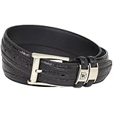 Stacy Adams Men's 32mm Genuine Leather Lizard Skin Print Belt With Buckle