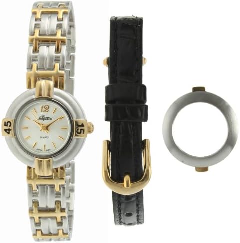 Pierre Jacquard SB3 Women's Two-Tone Strap & Bezel Gift Set