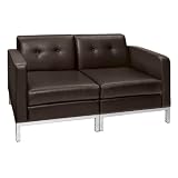 Office Star Square Style Loveseat