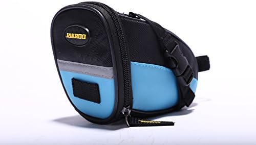JAKROO Bicycle Strap-On Saddle Bag / Seat Bag , Outdoor Pouch Back , Cycling Bike Seat Wedge Pack with Buckle (Blue)
