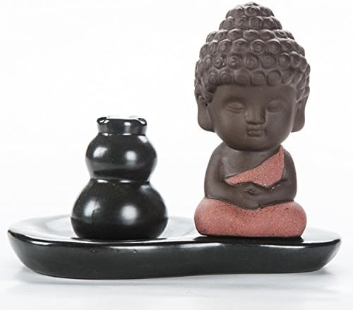 Home decor incense sticks incense holder ceramic clay incense burner "Buddhist monk"