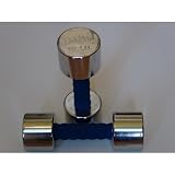 All Pro Contour Foam Cushioned Grip Chrome Dumbbells, 20-Lb Pair