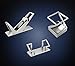 ArtsOnDesk Modern Art Desk Accessory 3-pc Set St2 Stainless Steel Satin Finish Patented Business Card Holder Tape Dispenser Pen Holder Pencil Holder Luxury Office Organizer Desktop Holiday Gift
