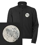 Artsmith, Inc. Men’s Embroidered Jacket Snow Leopard HD Apple – Black, Medium thumbnail