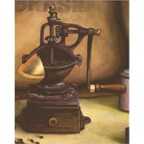 Metal Coffee Grinder by Caroline Wiens 8.00X10.00. Art Poster Print