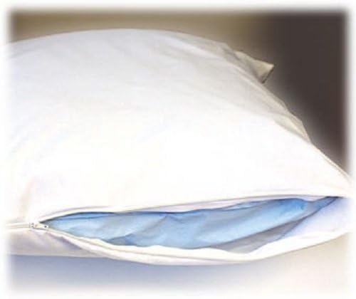 Pillow Protectors for Bed Bugs Vinyl Zipper Style Heavy Duty (Set of 2 Pcs)