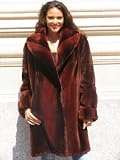 INCREDIBLE NEW SHEARED BEAVER FUR COAT sz12 #10471