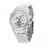 Yves Camani Herren-Armbanduhr XL Worldtimer Silber Analog Automatik Edelstahl YC1029-K
