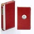 Simplism Leather Flip Case for iPod touch 2G, 3G (Red)