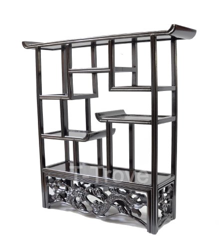 Mingei Square Display Shelf Dark Rosewood