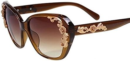 Queen retro Baroque style luxury big fashion sunglasses (Olive green)