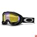 Oakley Unisex-Adult A Frame Snow Goggles (Jet Black, HI Yellow)