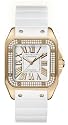 Cartier Santos 100 Rose Gold Diamond Men's Watch WM50450M