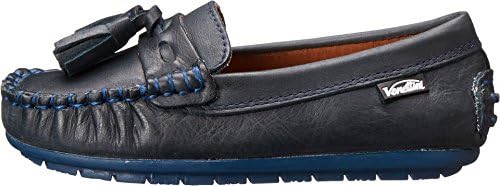 Venettini Kids Boy's 55-Garda (Toddler/Little Kid) Blue Crinkled Leather Loafer 25 (US 9 Toddler) M