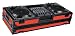 Marathon Flight/Road MA-DJ12WBLKRED Battle Red Black Series Coffin Case, Holds 2 Turntables with 12-Inch Mixer with Low Profile Wheels